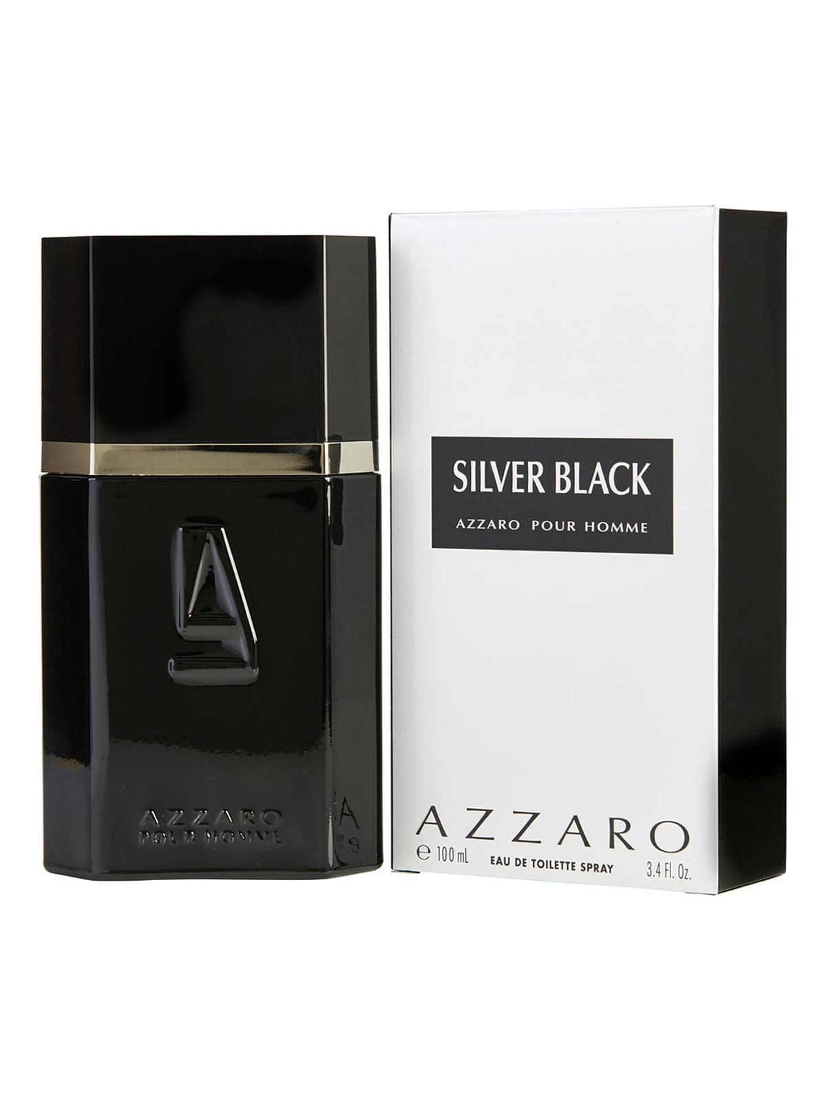 Azzaro Silver Black For Men Eau De Toilette 100ML